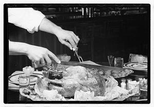 Carving a chicken