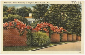 Serpentine Wall, University of Virginia, Charlottesville, Va.