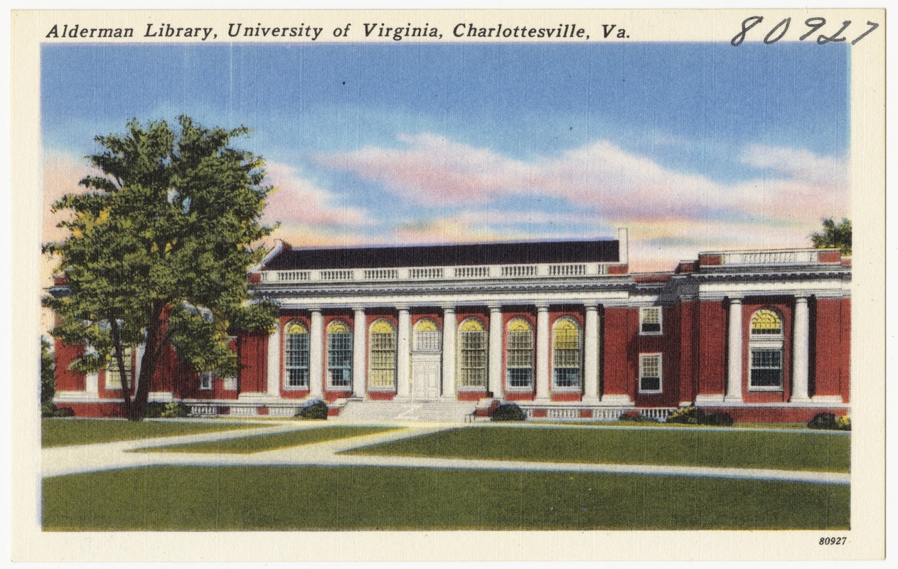 Alderman Library, University of Virginia, Charlottesville, Va.