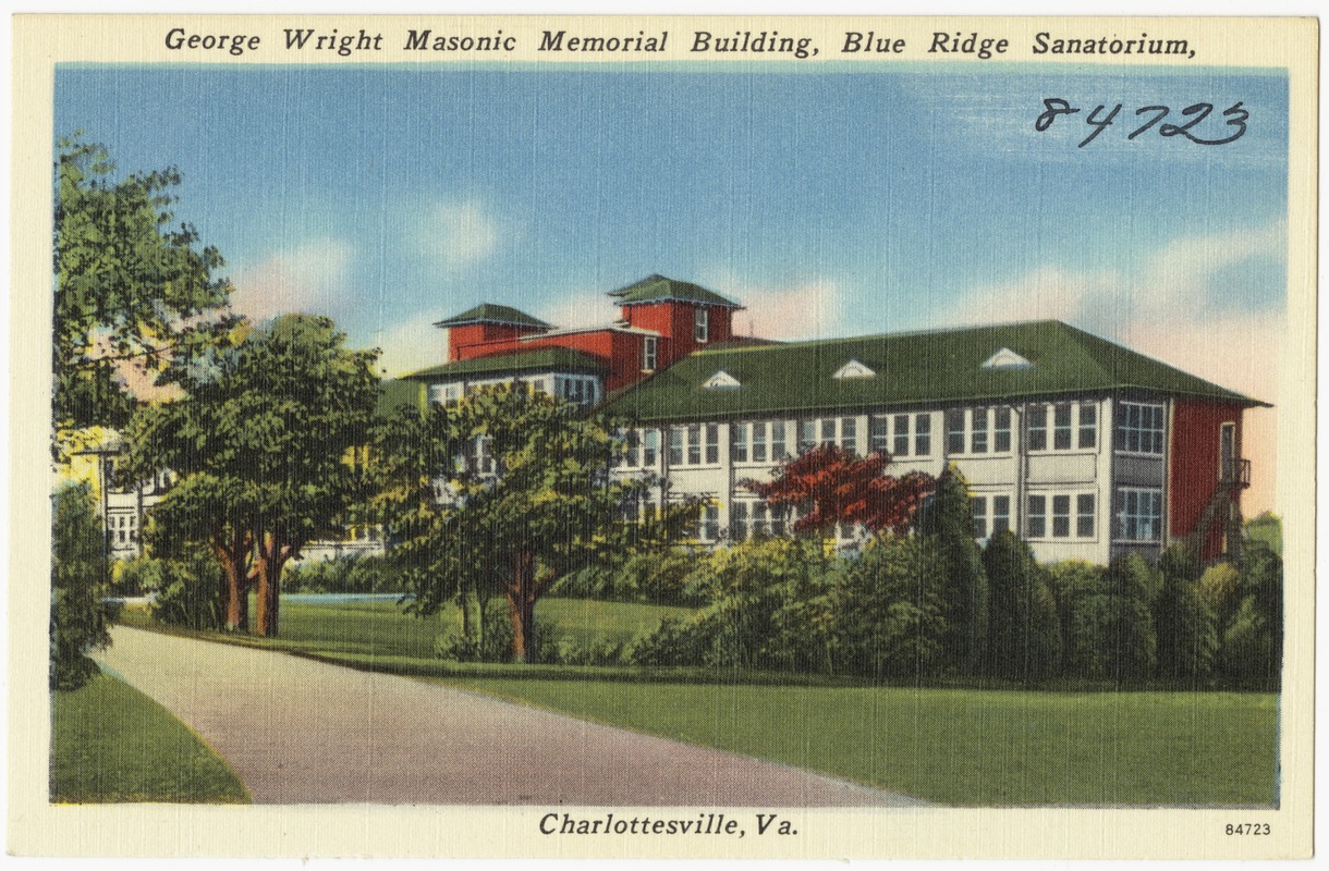 George Wright Masonic Memorial Building, Blue Ridge Sanatorium, Charlottesville, Va.