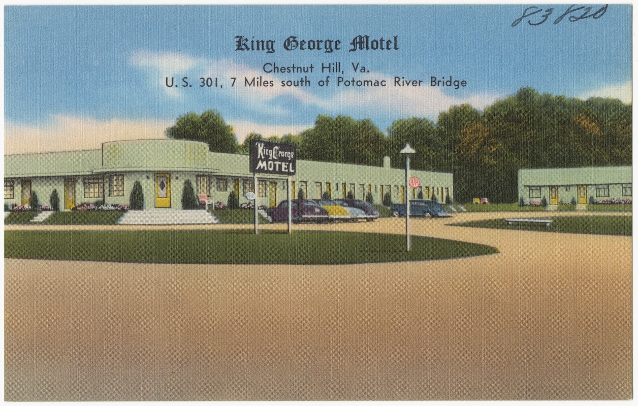 King George Motel, Chestnut Hill, Va., U.S. 301, 7 miles south of Potomac River Bridge