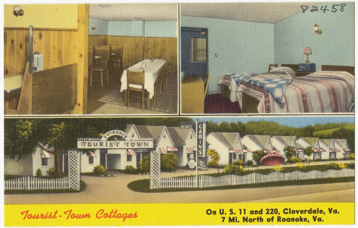 Tourist-Town Cottages, on U.S. 11 and 220, Cloverdale, Va., 7 mi. north of Roanoke, Va.