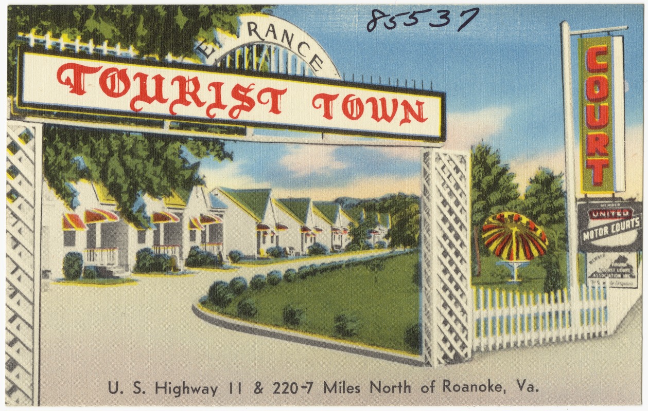 Tourist Town Court, U.S. Highway 11 & 220 - 7 miles north of Roanoke, Va.