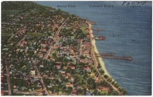 Aerial view of Colonial Beach, Virginia