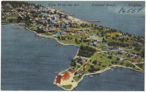 View from the air, Colonial Beach, Virginia
