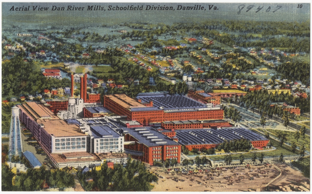 Aerial view Dan River Mills, Schoolfield Division, Danville, Va.