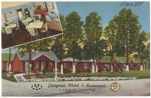 Evergreen Motel & Restaurant, U.S. Route 301 -- 3 miles north, Emporia, Virginia