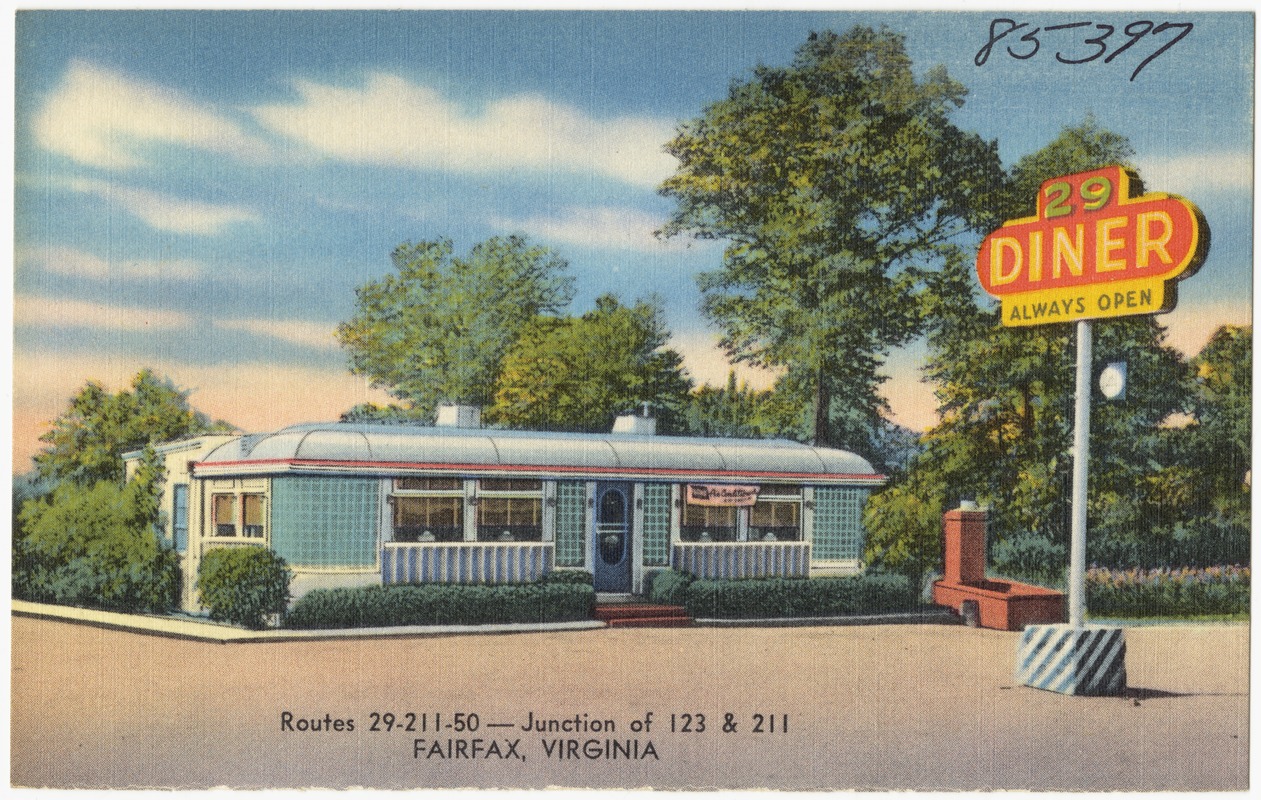 29 Diner, routes 29 - 211 - 50 -- Junction of 123 & 211, Fairfax, Virginia