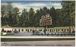 Greenbrier Motor Lodge, U.S. highways 29 - 50 & 211... one mile west of Fairfax Circle... Fairfax, Virginia