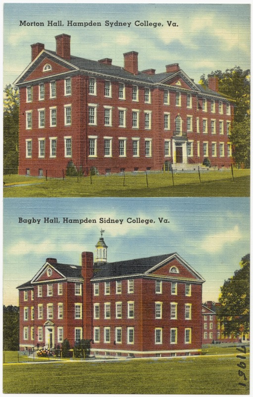 Morton Hall, Hampden Sydney College, Va.; Bagby Hall, Hampden Sidney College, Va.