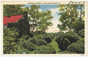 Boxwood Garden, Floyd Court House, VA.