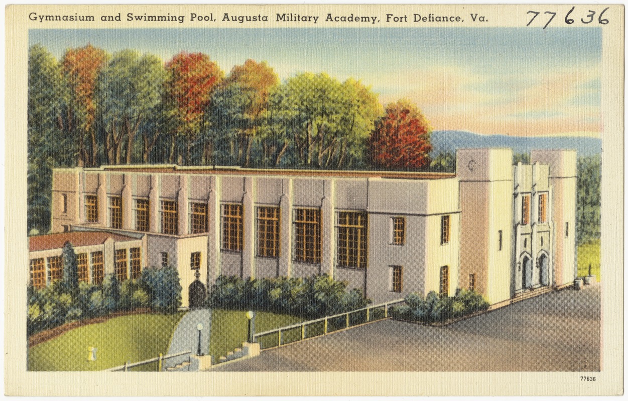 Gymnasium and swimming pool, Augusta Military Academy, Fort Defiance