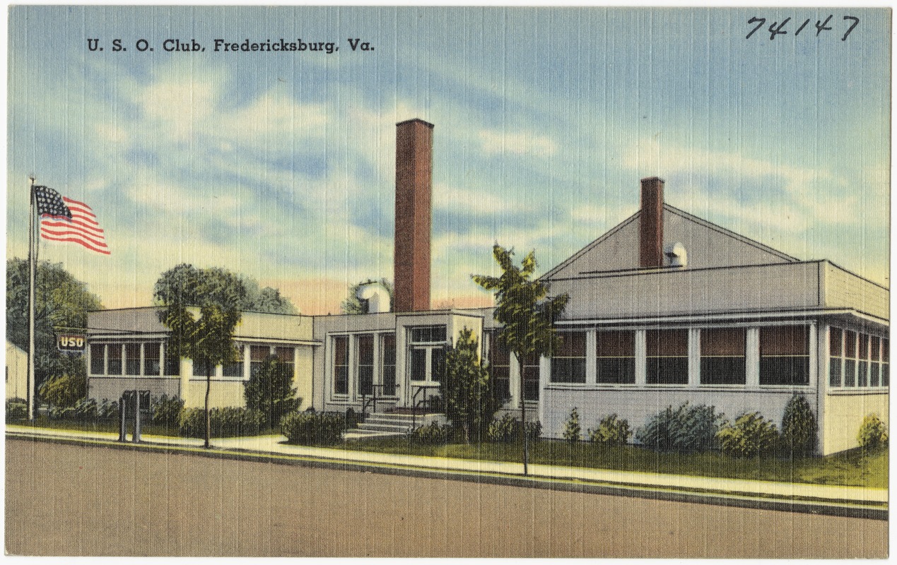 U. S. O. Club, Fredericksburg, Va. Digital Commonwealth