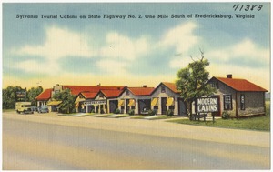 Sylvania Tourist Cabins on State Highway No. 2, one mile south of Fredericksburg, Virginia