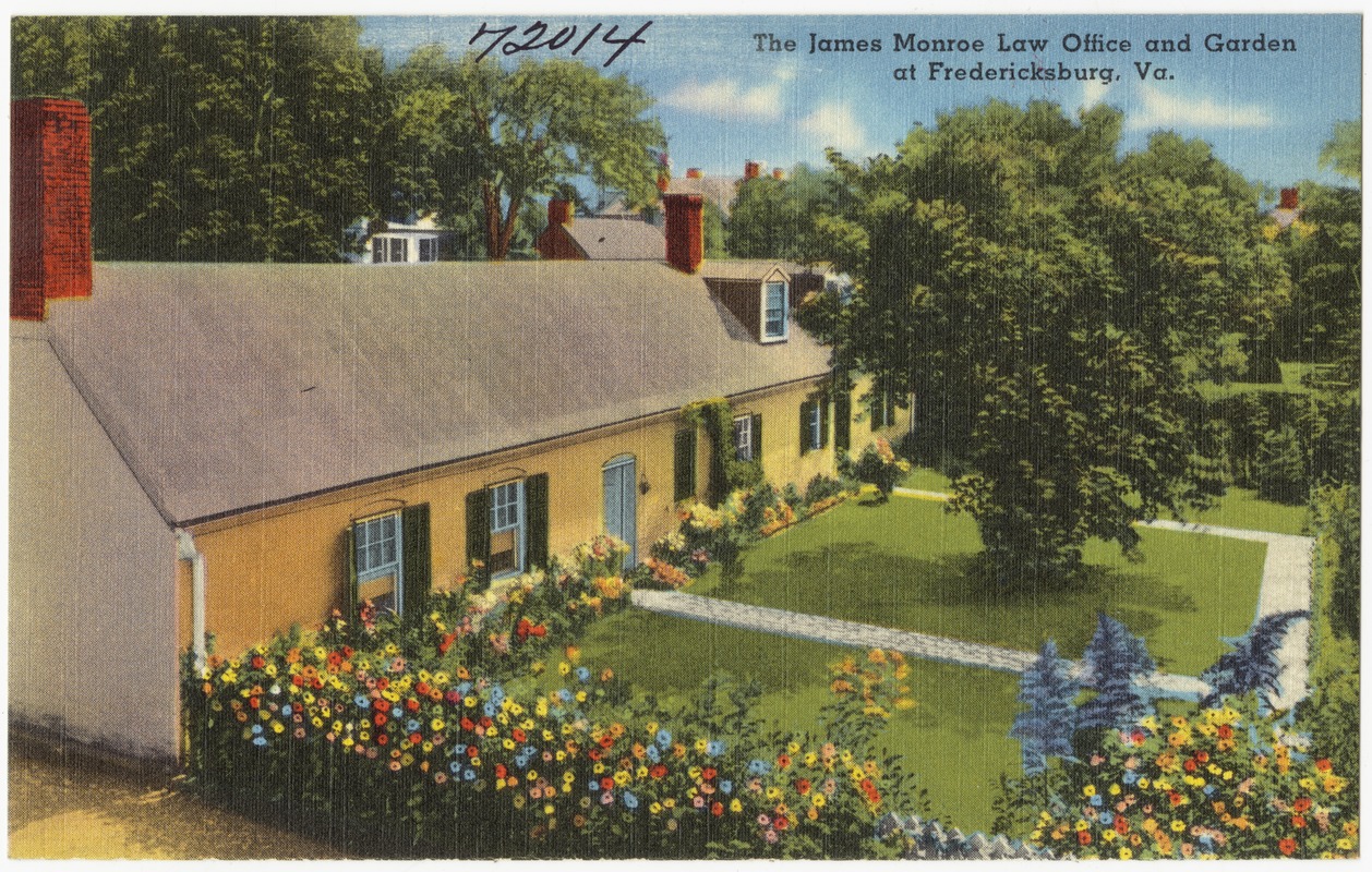 The James Monroe Law Office and garden at Fredericksburg, Va.
