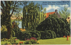 Garden view, home of Mary, mother of George Washington, Fredericksburg, Va.