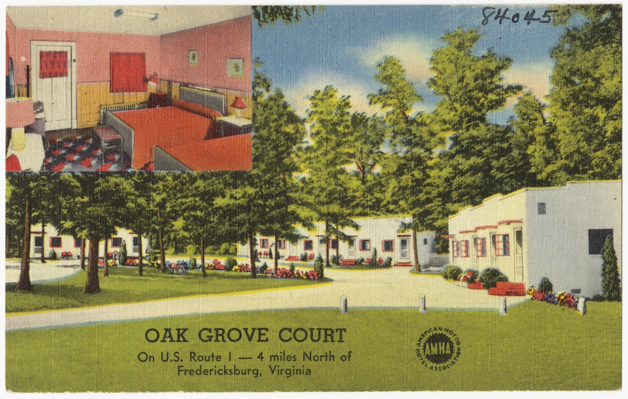 Oak Grove Court, on U.S. Route 1 -- 4 miles north of Fredericksburg, Virginia