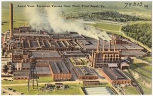 Aerial view, American Viscose Corp. Plant, Front Royal, Va.