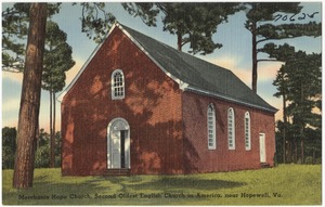 Merchants Hope Church, second oldest English church in America, near Hopewell, Va.