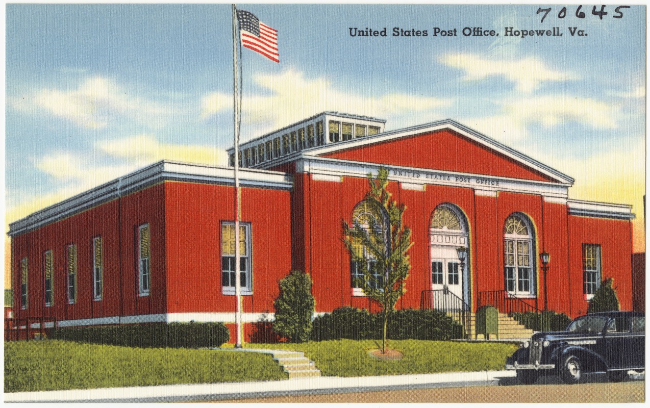 United States Post Office, Hopewell, Va. Digital Commonwealth