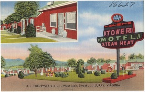 Tower Motel, U.S. Highway 211... West Main Street... Luray, Virginia