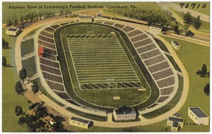 Airplane view of Lynchburg's Football Stadium, Lynchburg, Va.