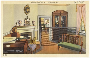 Music room, Mt. Vernon, VA.