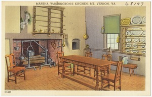 Martha Washington's Kitchen, Mt. Vernon, VA.