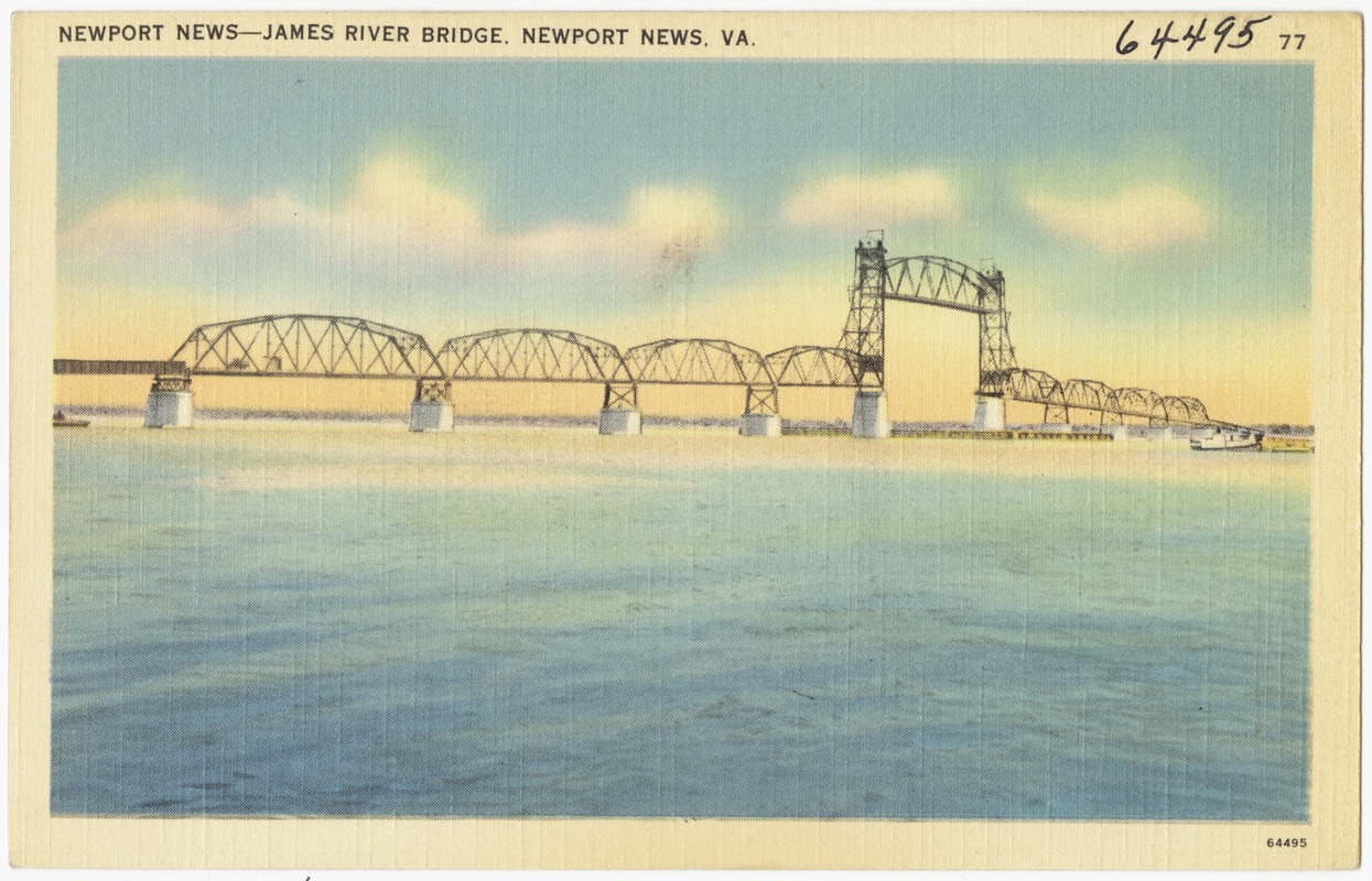 Newport News James River Bridge, Newport News, VA. Digital