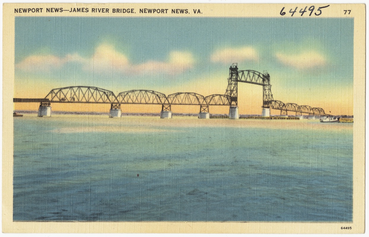 Newport News James River Bridge, Newport News, VA. Digital