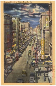 Granby Street, at night, Norfolk, VA.