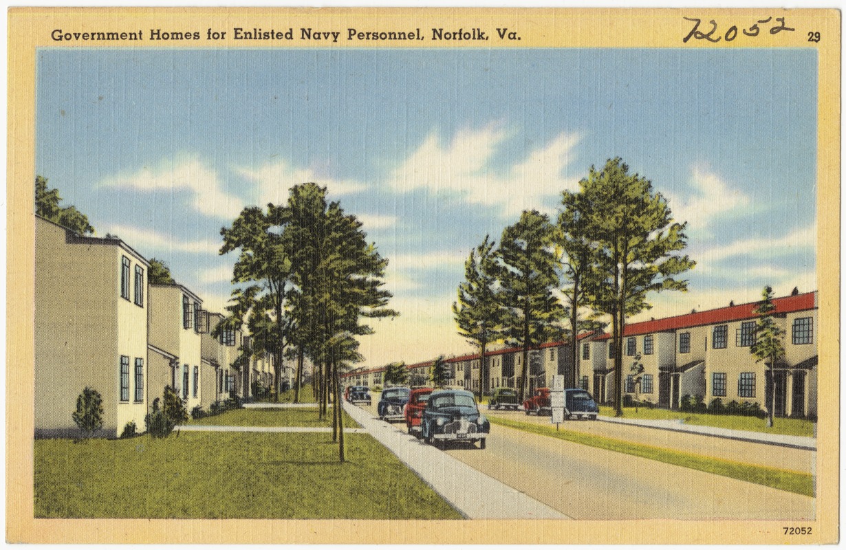 Government homes for enlisted Navy Personnel, Norfolk, Va.