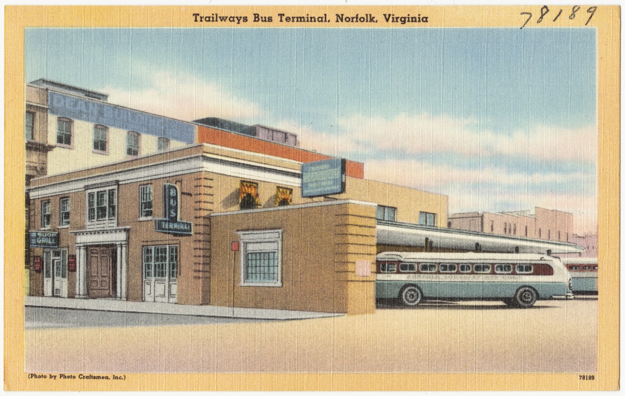 Trailways Bus Terminal, Norfolk, Virginia