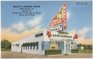 Marty's Lobster House, 4249 Granby St., Norfolk, Va.