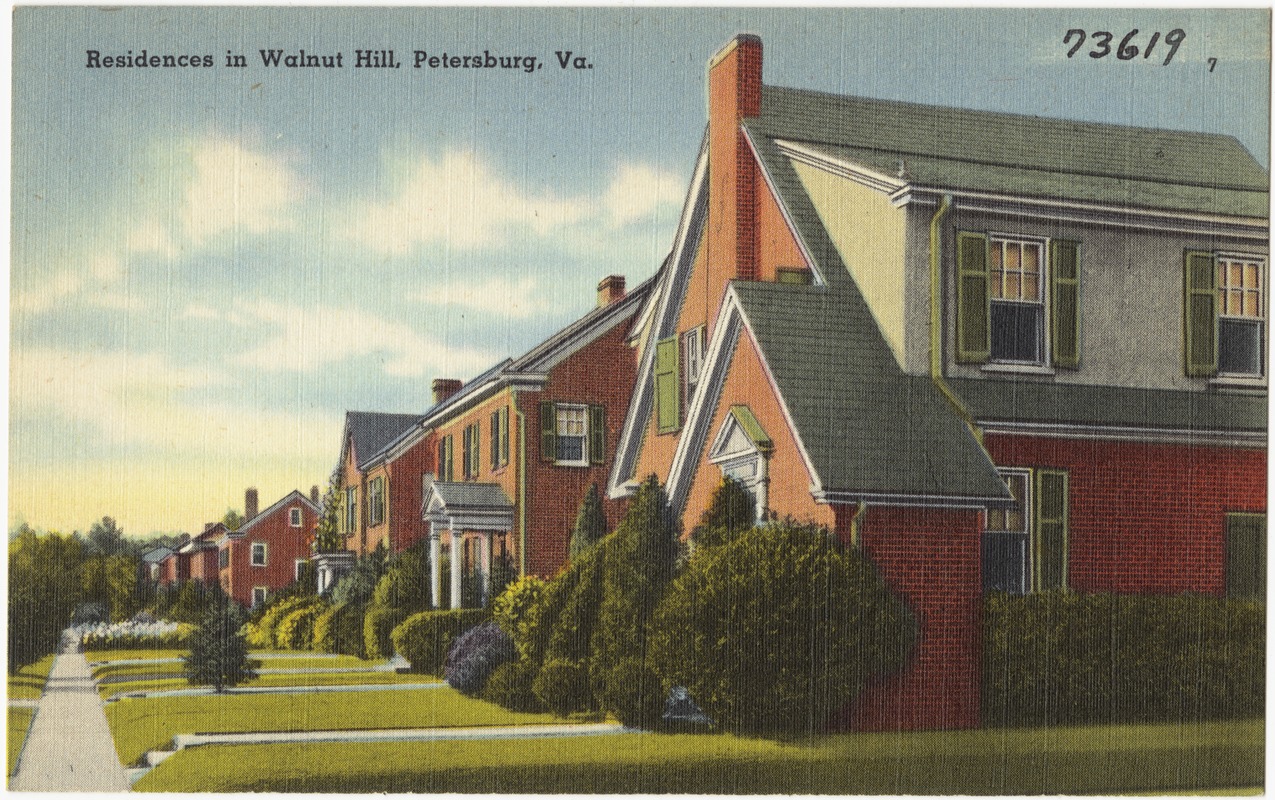 Residences in Walnut Hill, Petersburg, Va. Digital Commonwealth