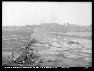 Wachusett Reservoir, stripping, Section 10, northwest from square 135, West Boylston, Mass., May 8, 1902