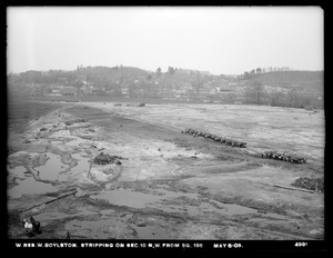 Wachusett Reservoir, stripping, Section 10, northwest from square 135, West Boylston, Mass., May 8, 1902