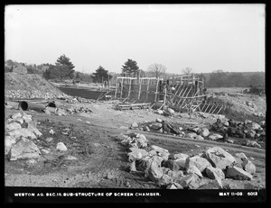 Weston Aqueduct, Section 15, substructure of Screen Chamber, Weston, Mass., May 11, 1903