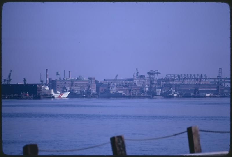 Toward Mystic Bridge and Navy Yard