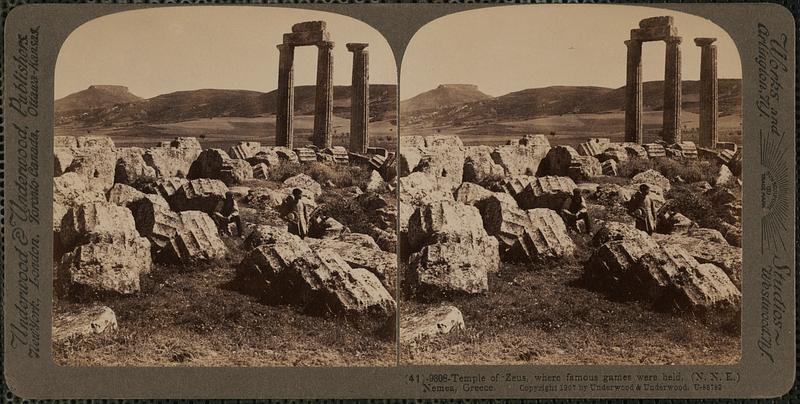 Temple of Zeus, where famous games were held, (N.N.E.) Nemea, Greece