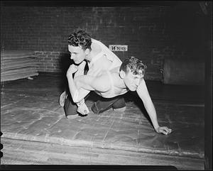 Wrestling '41-'42, Charles Adams and Lawrence Hartman