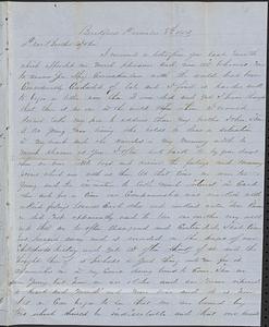 Letter from Zadoc Long to John D. Long, December 8, 1854