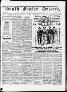 South Boston Gazette, March 15, 1851