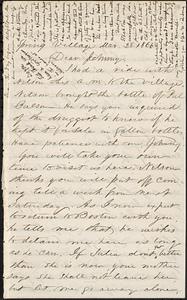 Letter from Zadoc Long to John D. Long, March 28, 1866