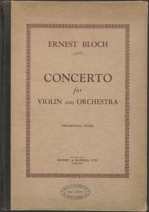 Concerto for violin and orchestra