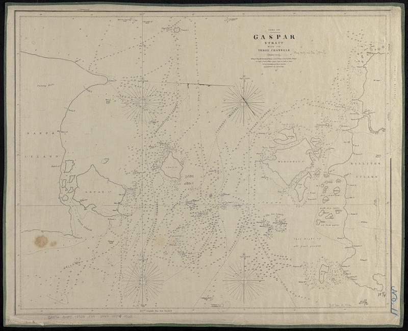 China Sea, Gaspar Strait with its three channels