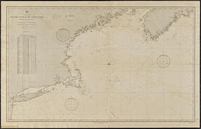 North America, Atlantic coast of the United States Halifax to New York with southern part of Nova Scotia