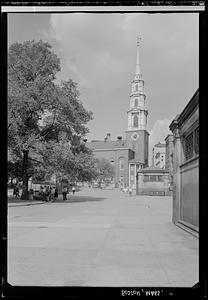 Park Street Church in summer, Boston