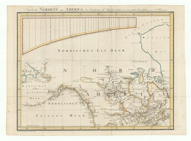 Karte des nordens von America, zur beurtheilung der wahrscheinlichkeit einer north=westlichen durchfahrt