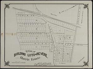 Plan of building lots in Revere, Harris Estate